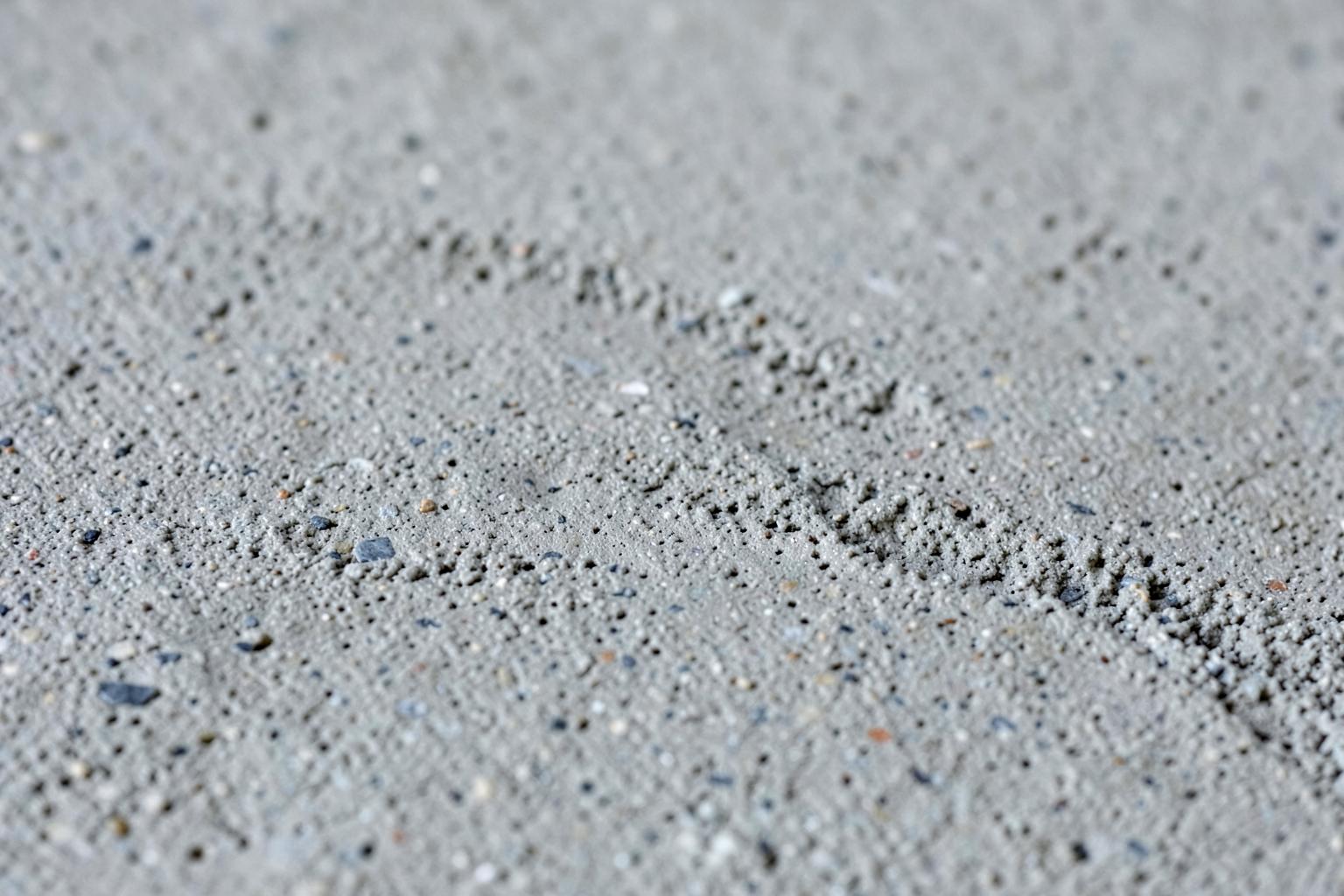 Close-up of a troweled concrete surface